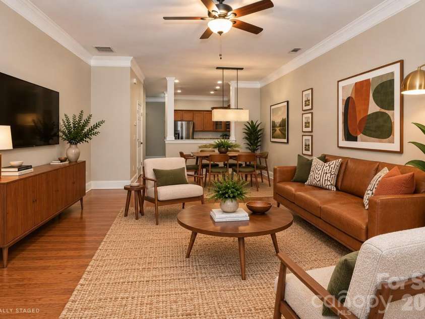 5732 Village Drive, Concord, NC 28027.  MLS# CAR4404849, YatesRealty ID 41667. Virtually Staged