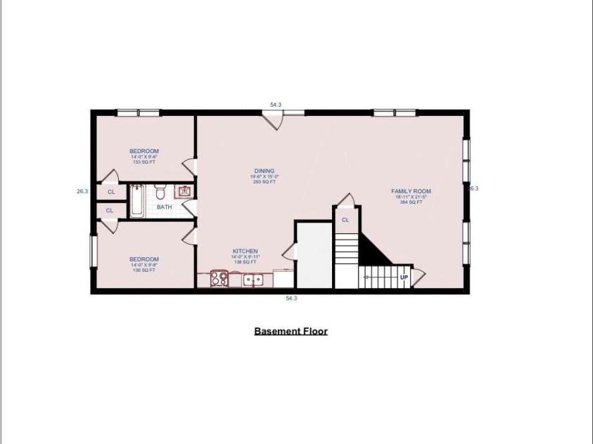 142 Talley Ridge Drive, Troutman, NC 28166.  MLS# CAR4407328, YatesRealty ID 41676. Lower Level Floor Plan