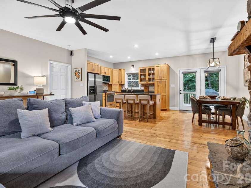 142 Talley Ridge Drive, Troutman, NC 28166.  MLS# CAR4407328, YatesRealty ID 41676. Open Family Room/Dining/Kitchen