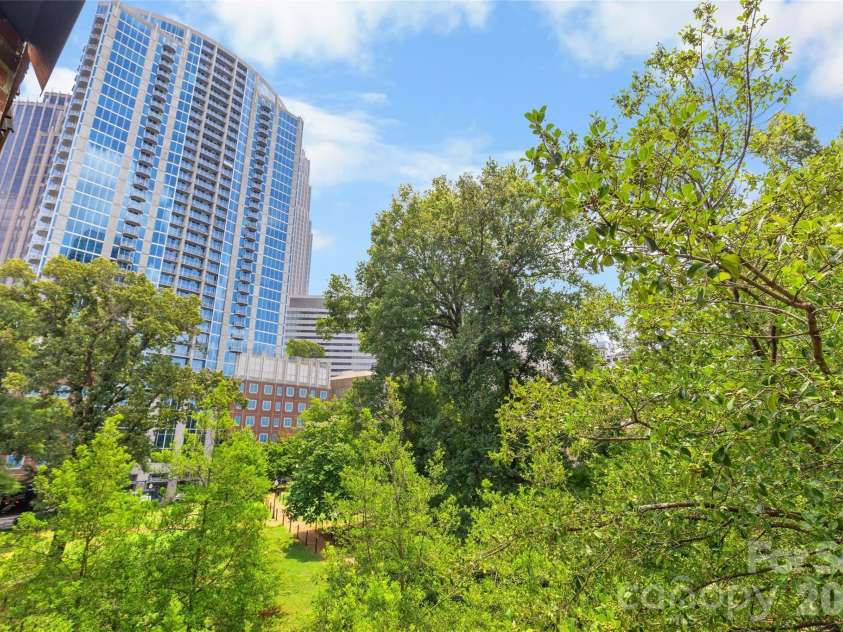 224 Poplar Street, Charlotte, NC 28202.  MLS# CAR4409440, YatesRealty ID 41677. Views from private balcony