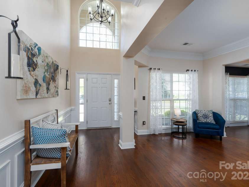 14117 Hiawatha Court, Huntersville, NC 28078.  MLS# CAR4235904, YatesRealty ID 4169. 20 ft high foyer leads to living & dining rooms