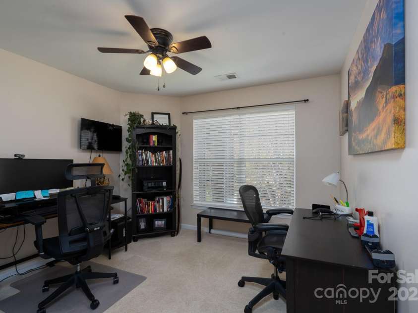 14117 Hiawatha Court, Huntersville, NC 28078.  MLS# CAR4235904, YatesRealty ID 4169. Bedroom 4 currently used as an office