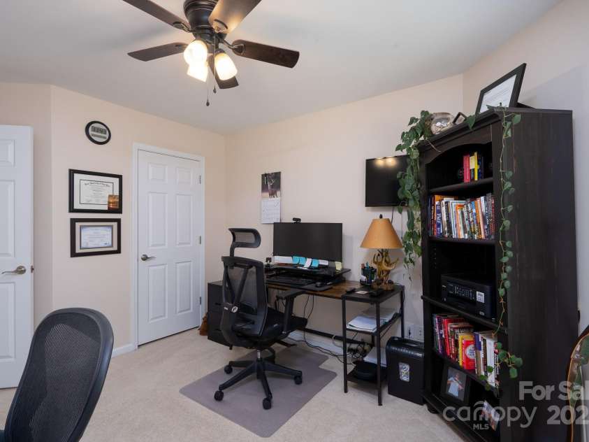 14117 Hiawatha Court, Huntersville, NC 28078.  MLS# CAR4235904, YatesRealty ID 4169. Bedroom 4 currently used as an office