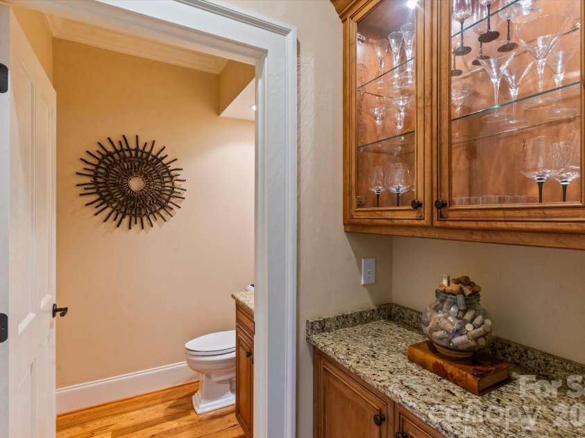 6 Jasmine Lane, Brevard, NC 28712.  MLS# CAR4410502, YatesRealty ID 41700. Bar Area and Powder Room