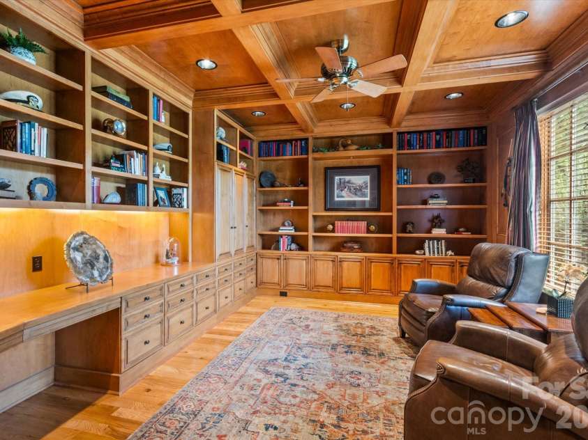 6 Jasmine Lane, Brevard, NC 28712.  MLS# CAR4410502, YatesRealty ID 41700. Lovely Coffered Ceiling