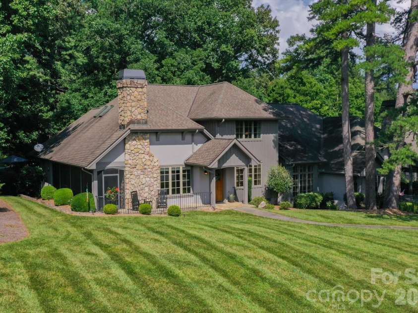 6 Jasmine Lane, Brevard, NC 28712.  MLS# CAR4410502, YatesRealty ID 41700. Lovely Mountain Architecture!