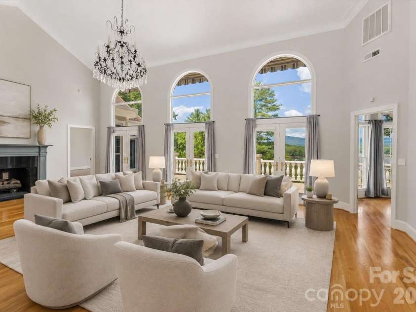 705 Lake Club Drive, Nebo, NC 28761.  MLS# CAR4410301, YatesRealty ID 41710. Virtually staged living hall