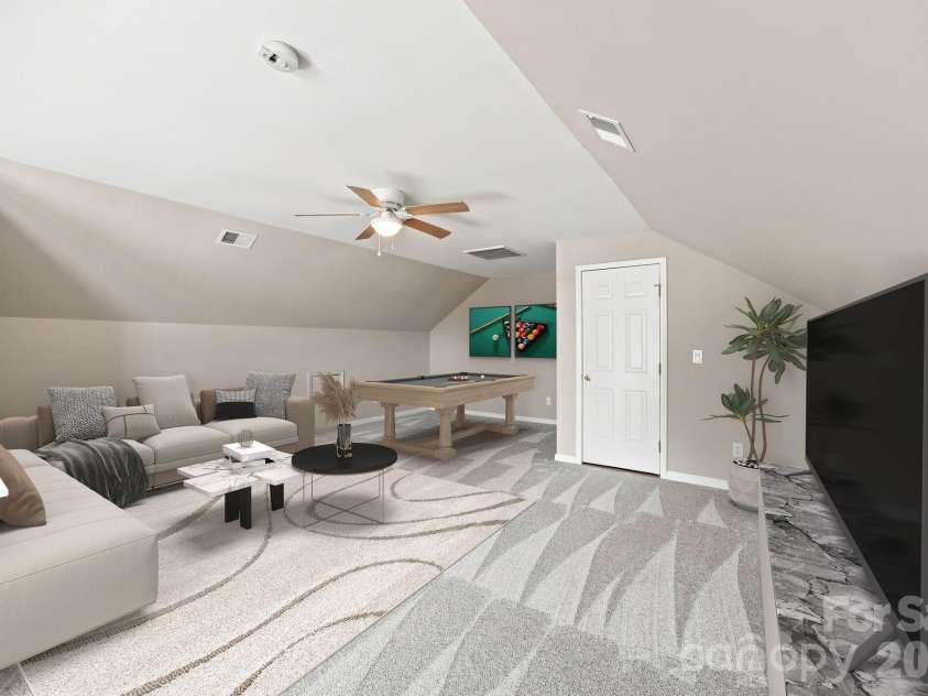 2426 Smith Cove Road, Denver, NC 28037.  MLS# CAR4401720, YatesRealty ID 41719. Upper floor rec room or bedroom - virtually staged