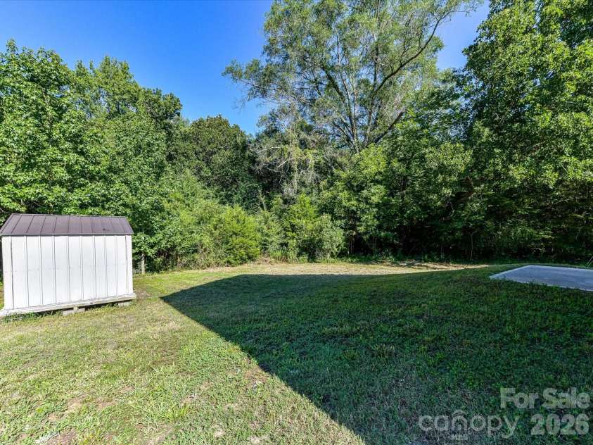550 Claymon Road, Oakboro, NC 28129.  MLS# CAR4410271, YatesRealty ID 41729. Yard View