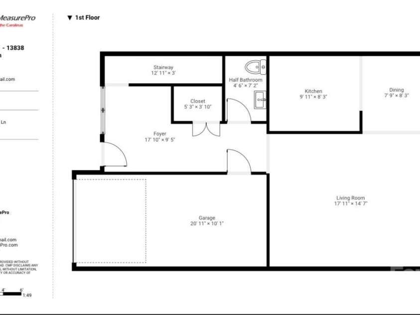 13838 Singleleaf Lane, Charlotte, NC 28278.  MLS# CAR4410883, YatesRealty ID 41730. 
