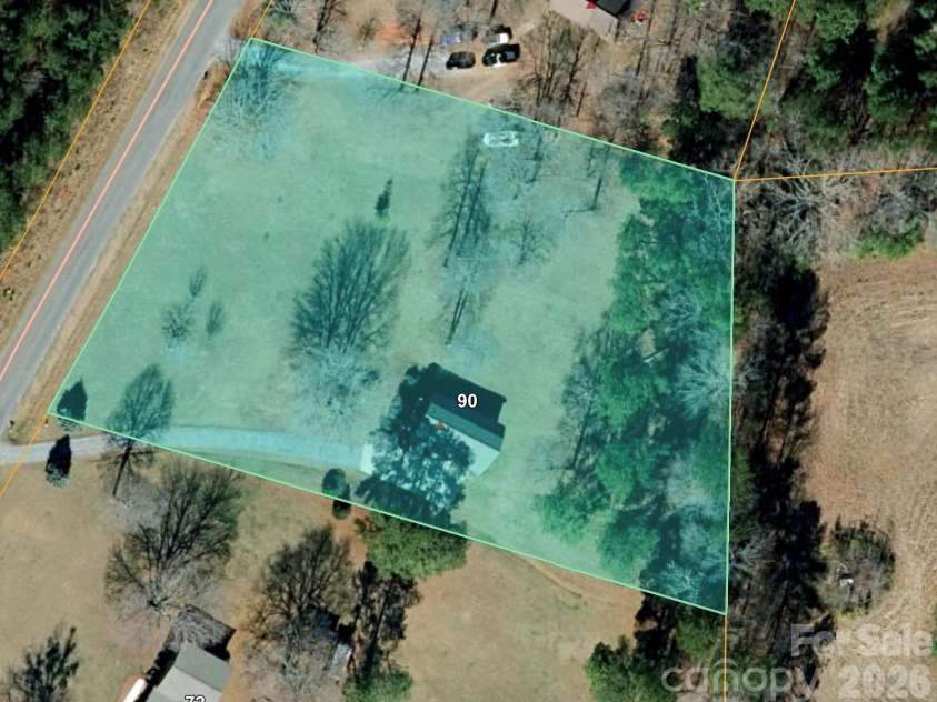 90 Mcentire Road, Tryon, NC 28782.  MLS# CAR4411875, YatesRealty ID 41733. Screenshot for approximate outline
