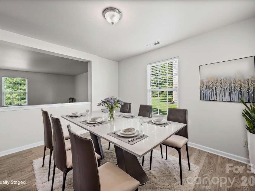 1604 Bray Drive, Charlotte, NC 28214.  MLS# CAR4409695, YatesRealty ID 41773. Dining Room - Virtually Staged