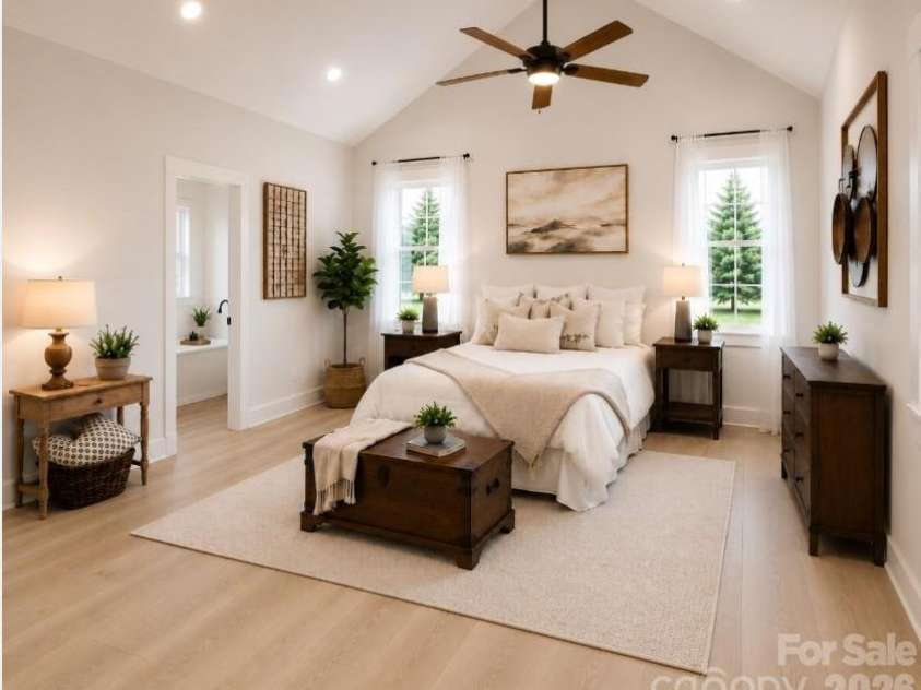 509 Simpson Road, Locust, NC 28097.  MLS# CAR4407776, YatesRealty ID 41779. Primary bedroom *Rendering *