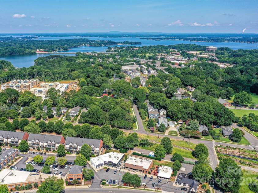 504 Potts Street, Davidson, NC 28036.  MLS# CAR4274445, YatesRealty ID 4178. Long range view to the West towards Lake Norman