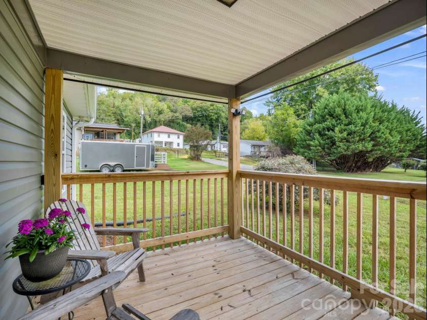 40 Eddie Drive, Old Fort, NC 28762.  MLS# CAR4431984, YatesRealty ID 41780. Covered front porch for lazy afternoons