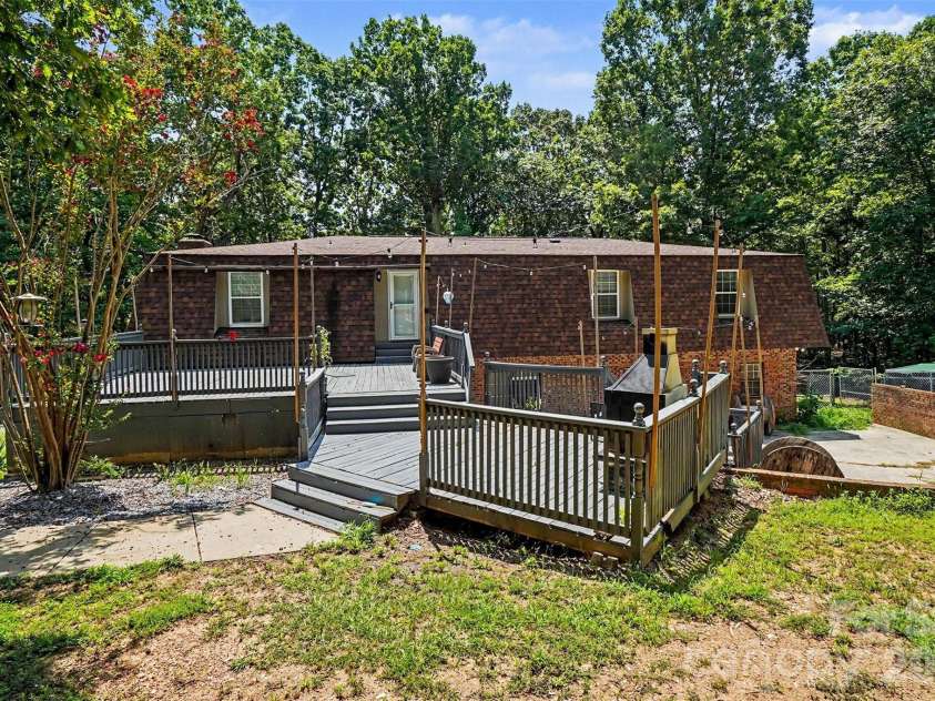 502 Cedarwood Drive, Monroe, NC 28112.  MLS# CAR4405782, YatesRealty ID 41817. View from back yard