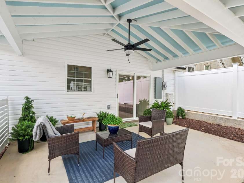 105 Maple Street, Badin, NC 28009.  MLS# CAR4409947, YatesRealty ID 41821. Covered Porch