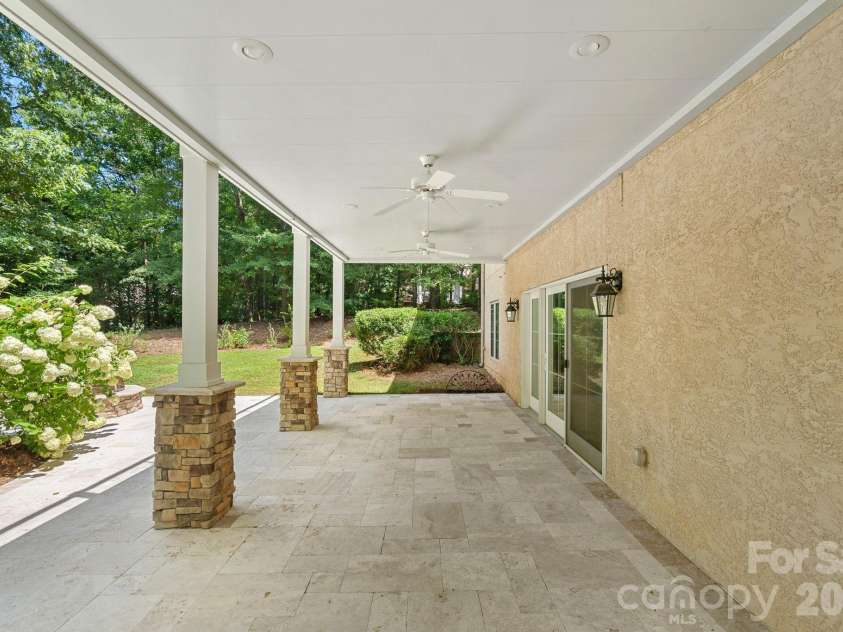 7967 Glen Abbey Circle, Stanley, NC 28164.  MLS# CAR4409089, YatesRealty ID 41832. Lower Level Patio