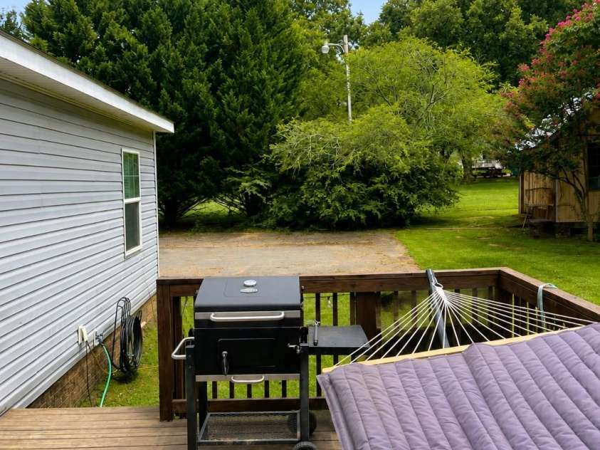 534 Browns Hill Road, Locust, NC 28097.  MLS# CAR4410937, YatesRealty ID 41835. Back Porch View