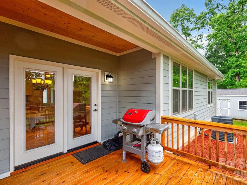 14 Wood Path Lane, Arden, NC 28704.  MLS# CAR4409807, YatesRealty ID 41842. Back Deck