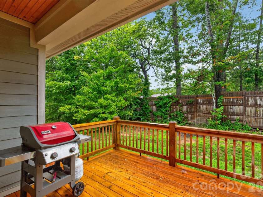 14 Wood Path Lane, Arden, NC 28704.  MLS# CAR4409807, YatesRealty ID 41842. Back Deck