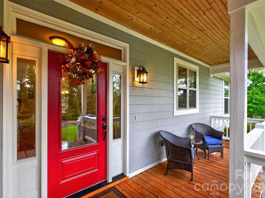 14 Wood Path Lane, Arden, NC 28704.  MLS# CAR4409807, YatesRealty ID 41842. Inviting Front Door