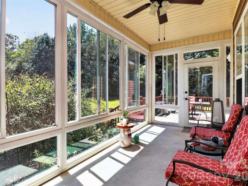 154 Ramano Drive, Iron Station, NC 28080.  MLS# CAR4411067, YatesRealty ID 41853. Sunroom