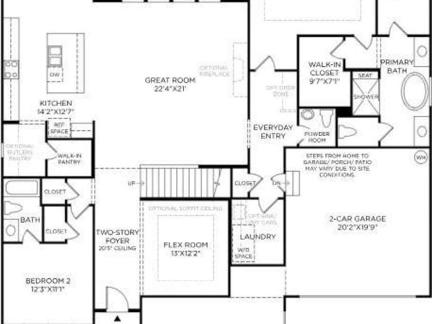 1007 Kendall Drive, Wesley Chapel, NC 28173.  MLS# CAR4336676, YatesRealty ID 4186. First floor