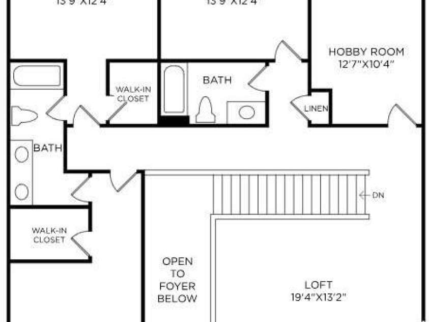 1007 Kendall Drive, Wesley Chapel, NC 28173.  MLS# CAR4336676, YatesRealty ID 4186. Second floor