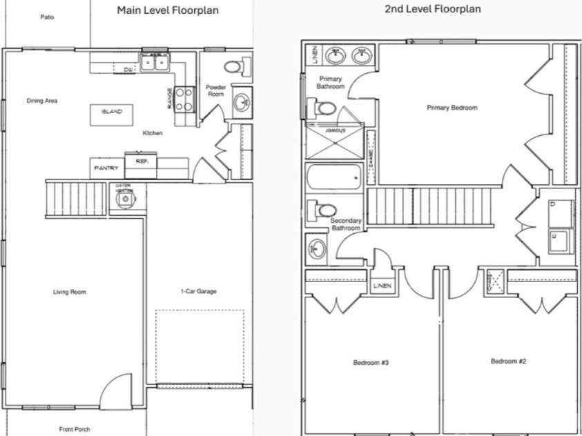 24 Bessie Luther Boulevard, Candler, NC 28715.  MLS# CAR4356981, YatesRealty ID 4188. Floorplan- end unit has windows