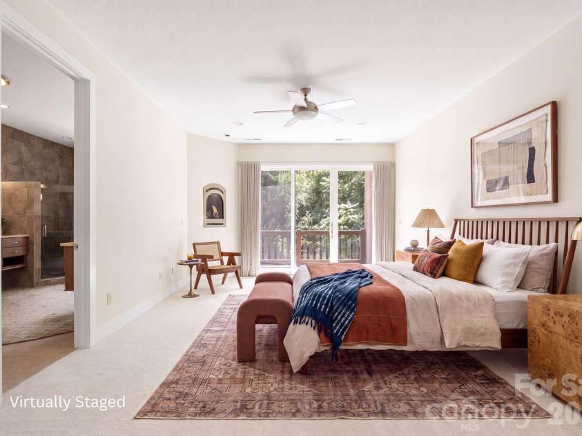26 Macallan Lane, Asheville, NC 28805.  MLS# CAR4401347, YatesRealty ID 41888. Virtually staged Primary Suite