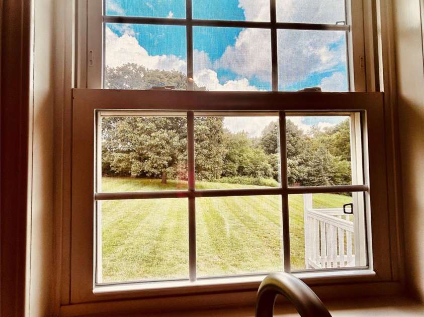 253 Stable Brook Lane, Taylorsville, NC 28681.  MLS# CAR4411348, YatesRealty ID 41892. View from kitchen window