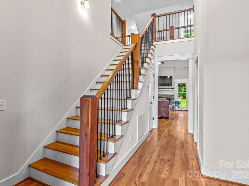 178 Nellwood Court, Mocksville, NC 27028.  MLS# CAR4301182, YatesRealty ID 419. Up the stairs we go from the foyer