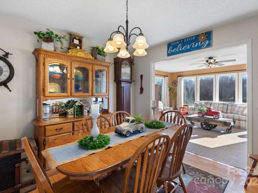 732 Crowe Dairy Road, Forest City, NC 28043.  MLS# CAR4234052, YatesRealty ID 419. Dining room.