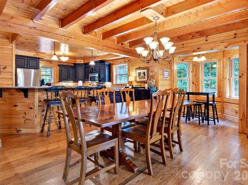 1767 Catawba Falls Parkway, Black Mountain, NC 28711.  MLS# CAR4411768, YatesRealty ID 41900. Dining Area into Kitchen