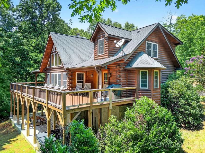1767 Catawba Falls Parkway, Black Mountain, NC 28711.  MLS# CAR4411768, YatesRealty ID 41900. Side/rear view