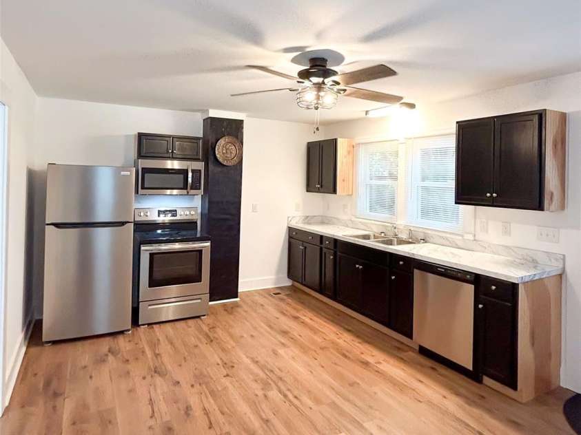 661 Central Street, Hudson, NC 28638.  MLS# CAR4406786, YatesRealty ID 41904. Kitchen with New Applicances