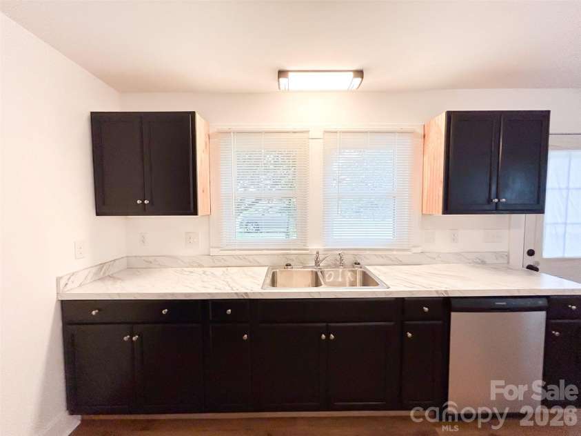 661 Central Street, Hudson, NC 28638.  MLS# CAR4406786, YatesRealty ID 41904. Kitchen with New Cabinets