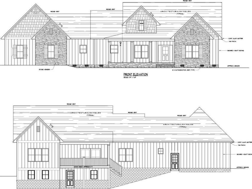 5529 Paddock Way, Granite Falls, NC 28630.  MLS# CAR4404325, YatesRealty ID 41913. House Rendering