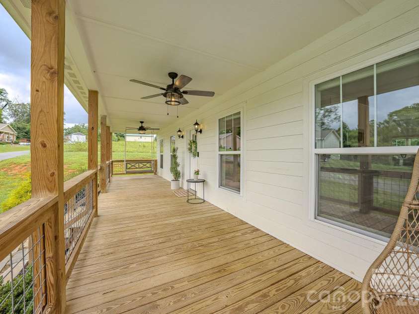 160 Ridge View Drive, Clyde, NC 28721.  MLS# CAR4411209, YatesRealty ID 41946. Covered front porch