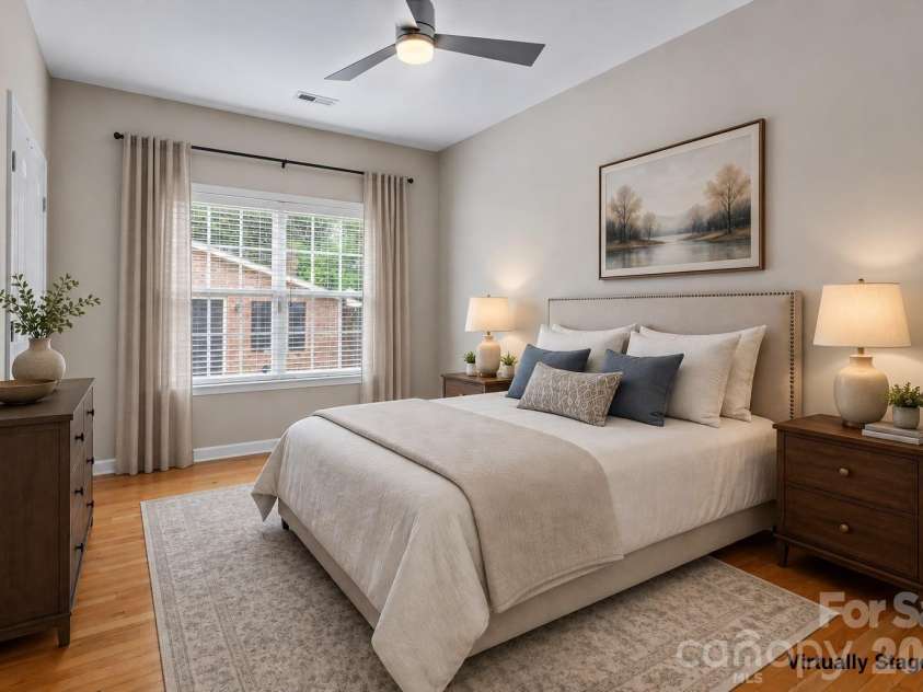 9407 Hillston Ridge Road, Huntersville, NC 28078.  MLS# CAR4398846, YatesRealty ID 41949. Virtually Staged first floor bedroom suite