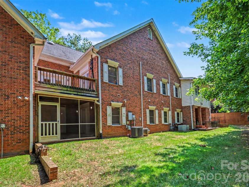 128 Columns Circle, Shelby, NC 28150.  MLS# CAR4395248, YatesRealty ID 41954. Back view of townhome
