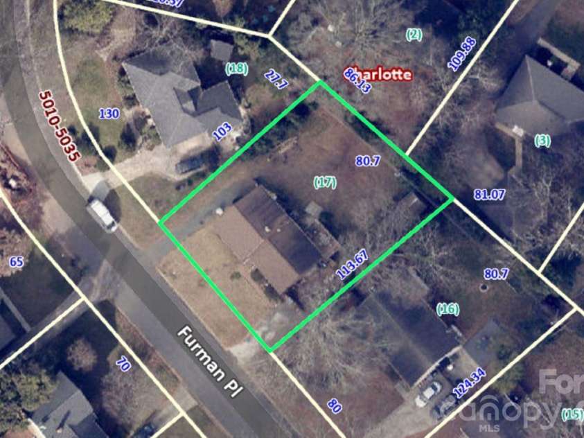 5023 Furman Place, Charlotte, NC 28210.  MLS# CAR4408597, YatesRealty ID 41963. 