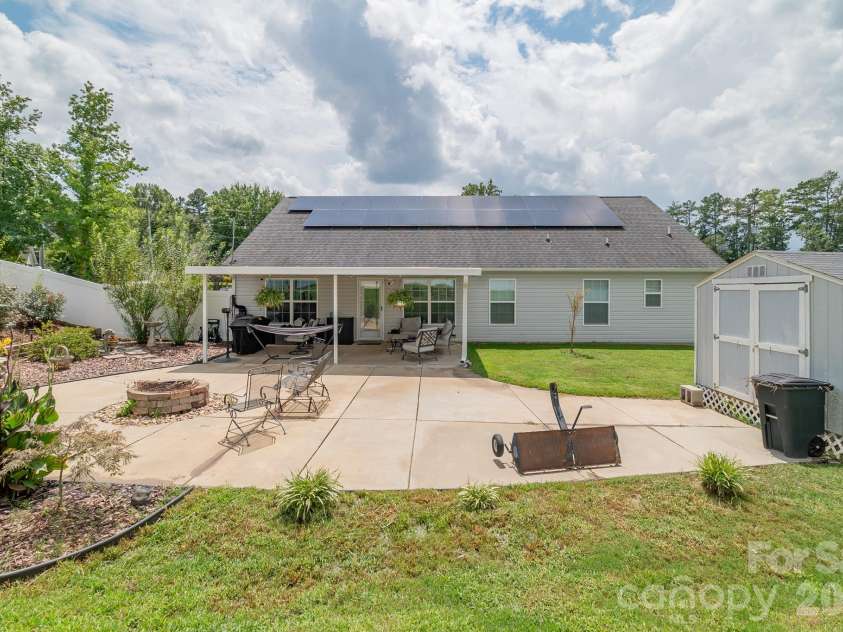 3301 Silver Fox Circle, Lancaster, SC 29720.  MLS# CAR4410414, YatesRealty ID 41970. Back Patio