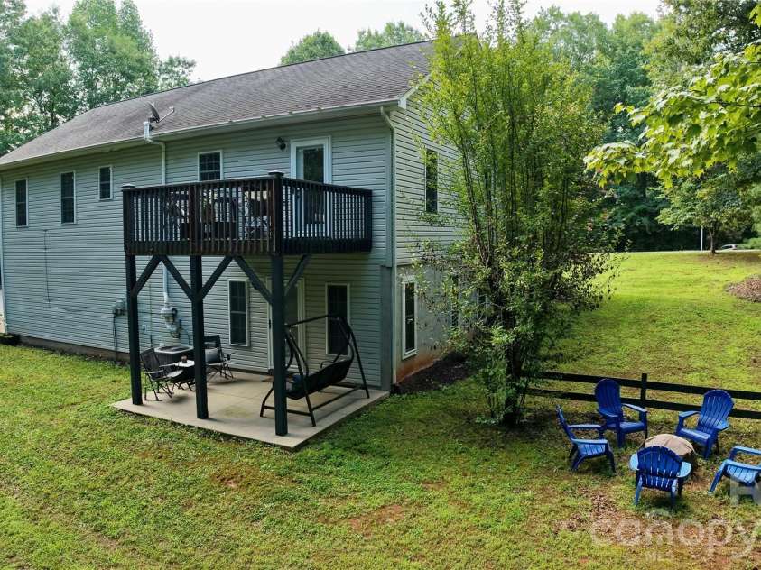 2031 Cam Drive, Morganton, NC 28655.  MLS# CAR4412251, YatesRealty ID 41990. Backyard w/ firepit