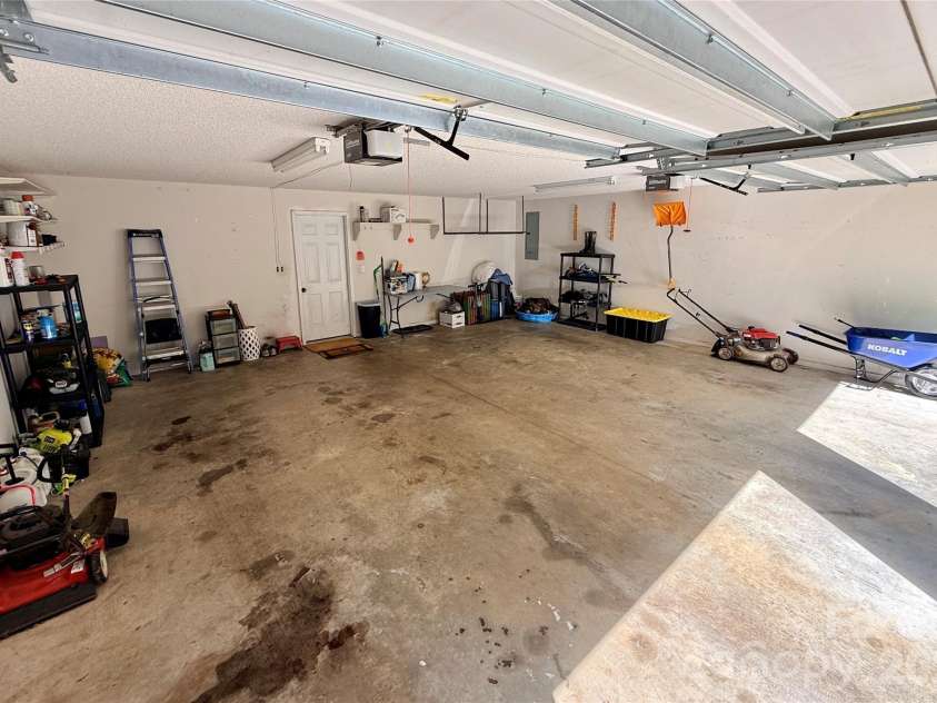 2031 Cam Drive, Morganton, NC 28655.  MLS# CAR4412251, YatesRealty ID 41990. Large garage w/ 2 garage doors.
