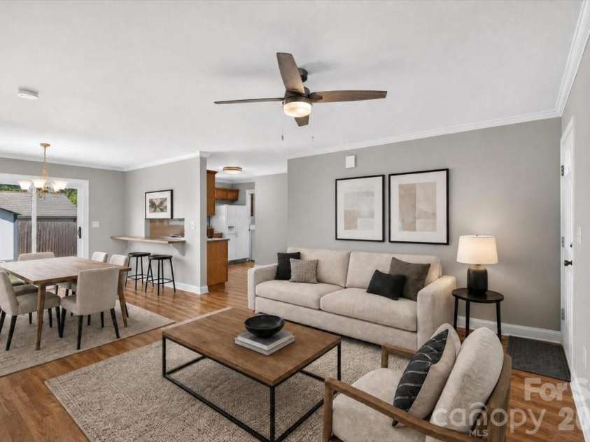 46 Linford Street, Belmont, NC 28012.  MLS# CAR4409174, YatesRealty ID 42003. Virtually staged
