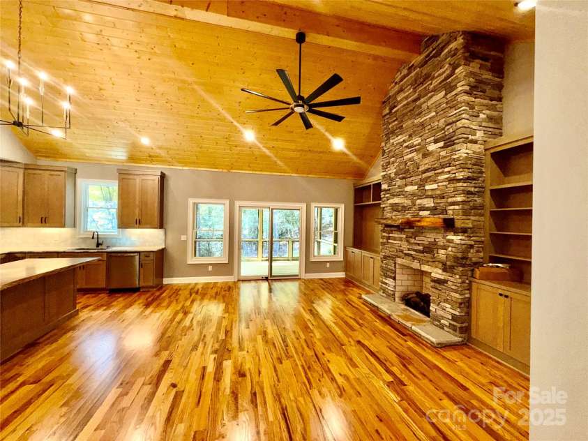 230 Catatoga Path, Brevard, NC 28712.  MLS# CAR4311178, YatesRealty ID 4201. Entry to Great Room