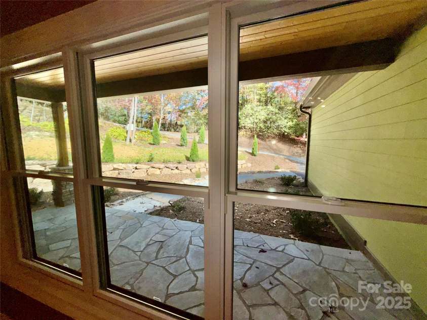 230 Catatoga Path, Brevard, NC 28712.  MLS# CAR4311178, YatesRealty ID 4201. View From Dining Area
