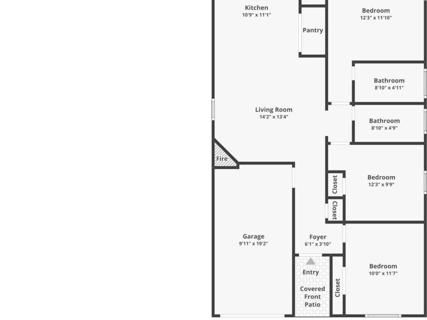289 Cardwell Lane, Fletcher, NC 28732.  MLS# CAR4412328, YatesRealty ID 42012. Floor Plan